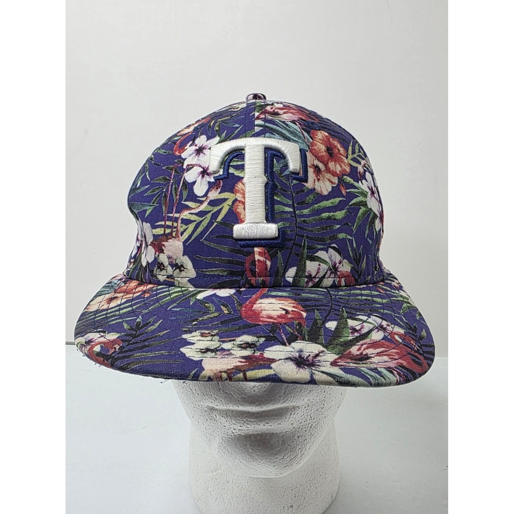 Texas Rangers Tropical Print Floral Hawaii Snapback New Era Hat MLB Baseball Cap